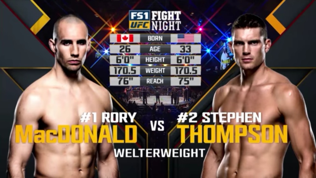 UFC nas časti borbom između Rory MacDonalda Stephen Thompsona! (VIDEO)