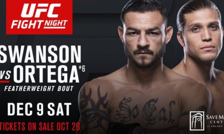 Pogledajte Fight Card za večerašnji UFC Fresno: Swanson vs Ortega