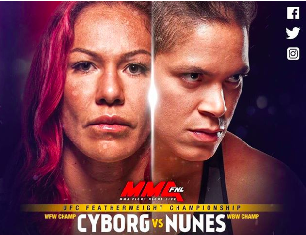 GLASINE! Cris Cyborg  protiv Amande Nunes na UFC224!